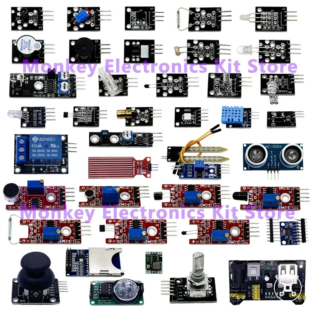 طقم بداية لوحدات الحساسات لمشاريع Raspberry Pi وArduino