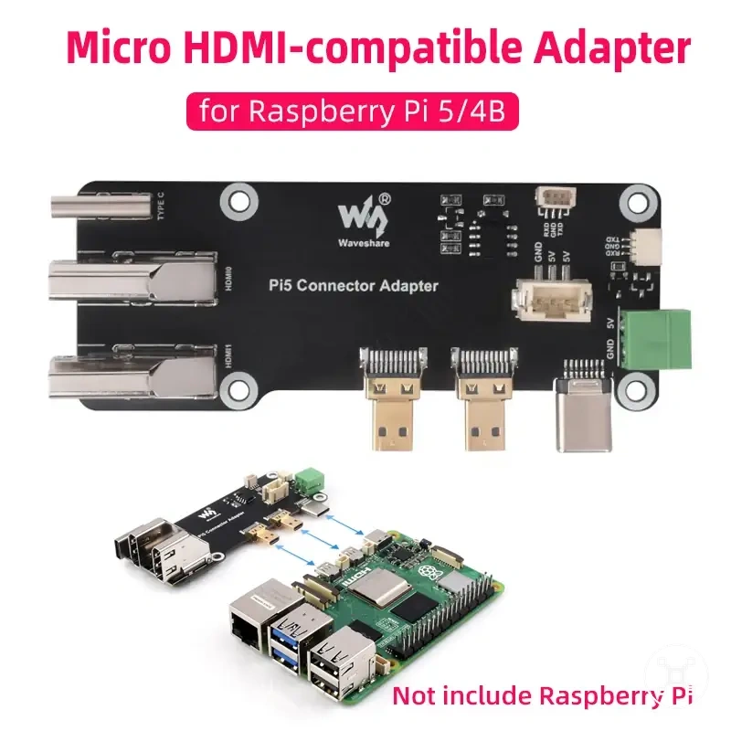 Micro-HDMI-Adapter für Raspberry Pi 5 und 4B