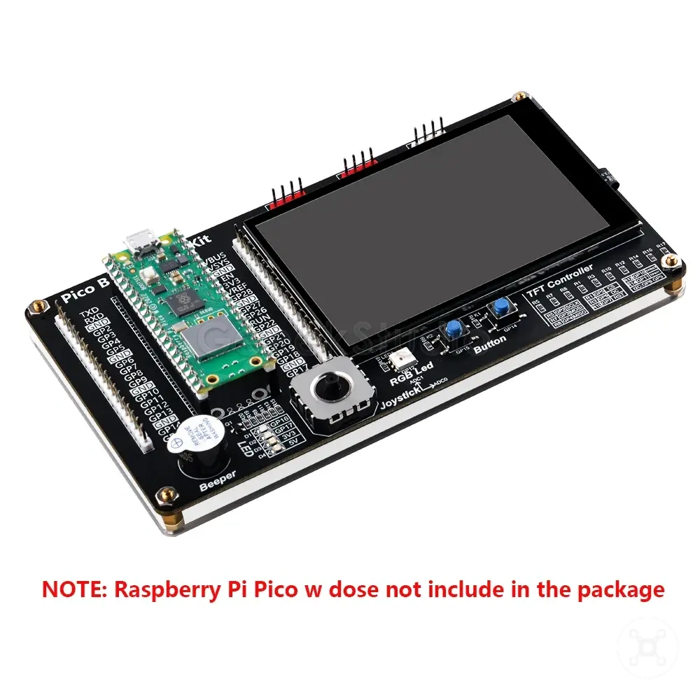 Raspberry Pi Pico breadboard kit with 3.5 inch touch screen