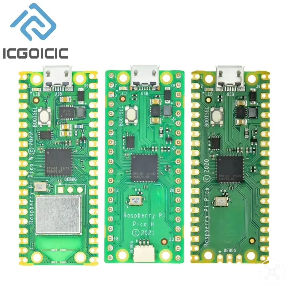 Raspberry Pi Pico W development board with wireless support