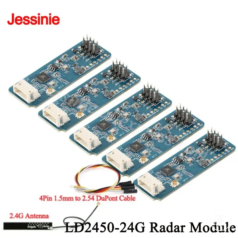 Módulo sensor radar mmWave 24G HLK LD2450 para seguimiento del movimiento del cuerpo humano