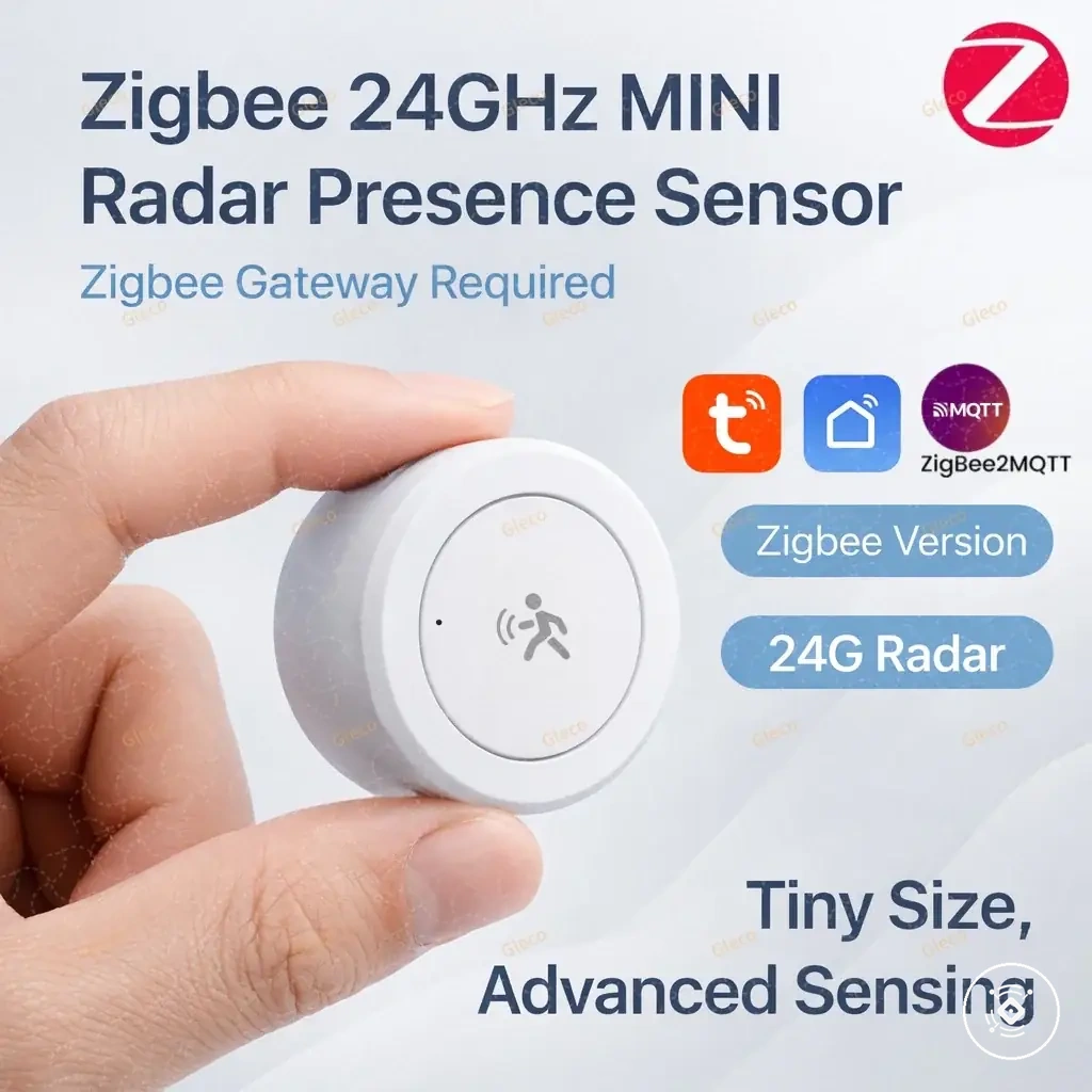 Capteur Zigbee mmWave 24G de présence humaine et d’occupation pour automatisation domotique