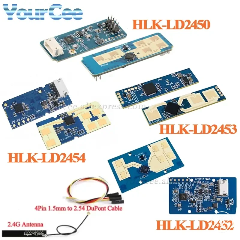 LD2450 24G mmWave insan vücudu hareket takip radar sensör modülü