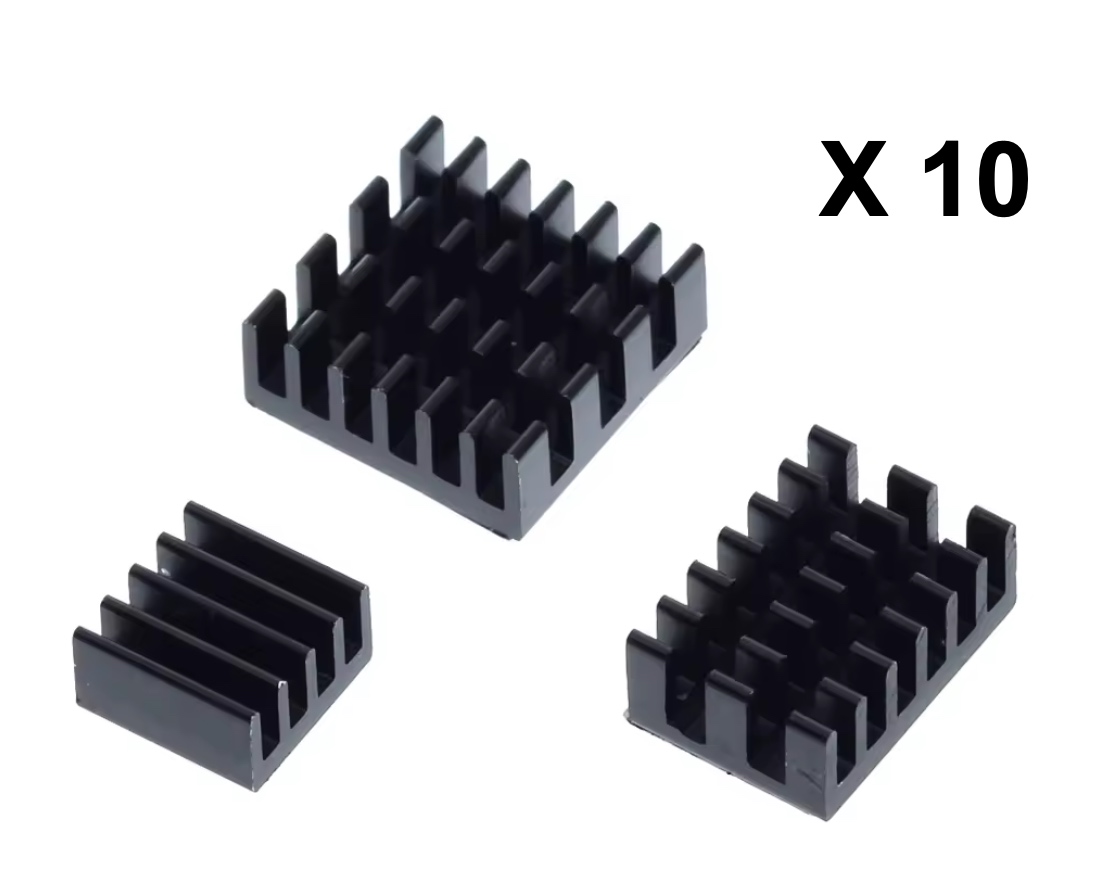Kit 30 Dissipateurs de chaleur - Noir