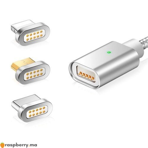 Cable USB vers USB-C pour Raspberry PI4 avec interrupteur
