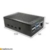 Boîtier-Raspberry-Pi-4-en-métal-Noir-2