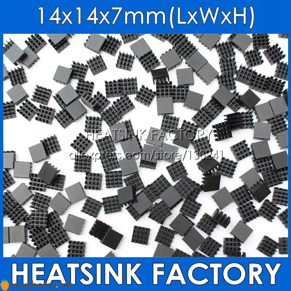 10 Dissipateurs thermiques 14x14x7mm - 1
