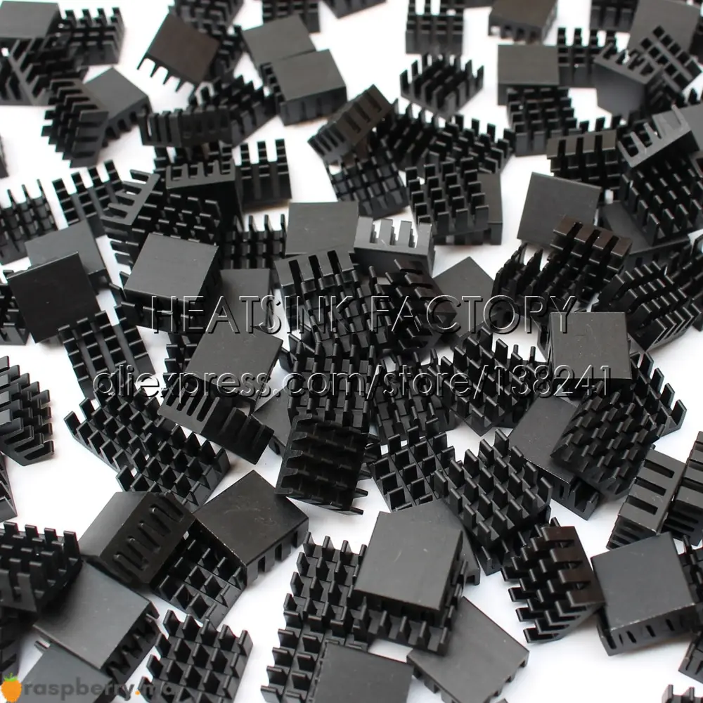 10 Dissipateurs thermiques 14x14x7mm