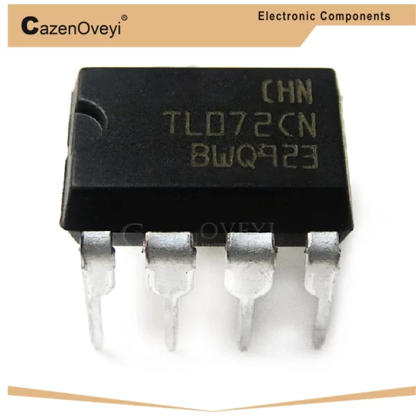Circuito Integrado TL072 10 Piezas De CP TL072 DIP-8 - Amplificador Operacional De Texas Instruments IC Audio Bajo Ruido
