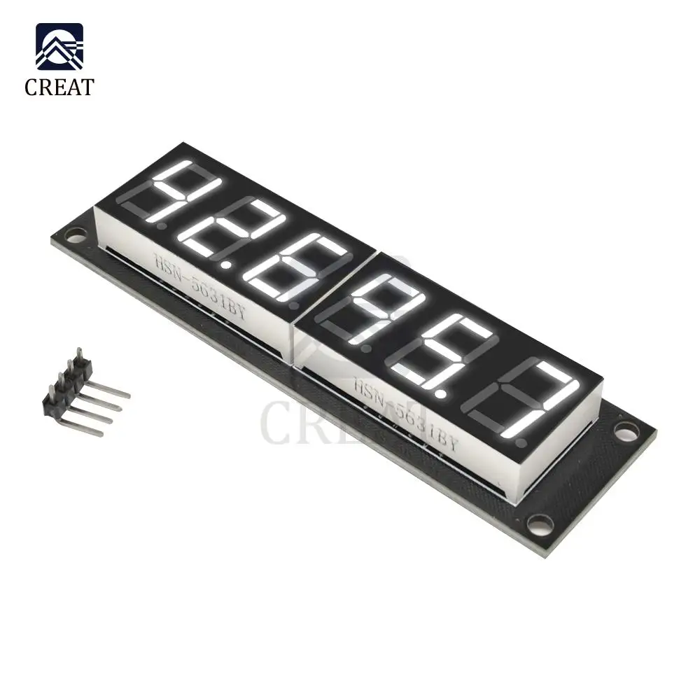 Module D'affichage LED 4 Digits 0.56" TM1637 Pour Arduino - Anode Commune, Couleur Rouge