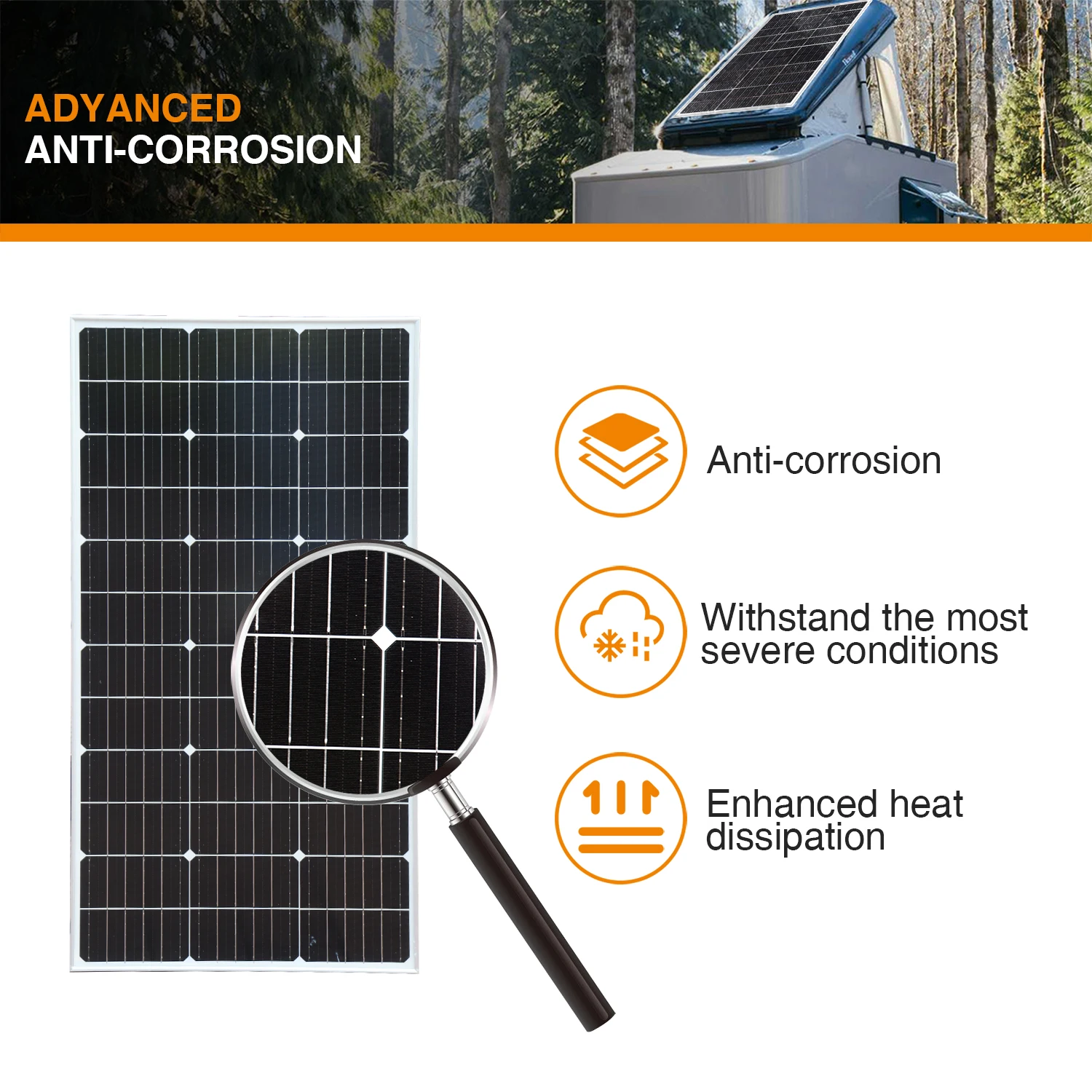 Panel Solaire Kit Complet Rigide 12V