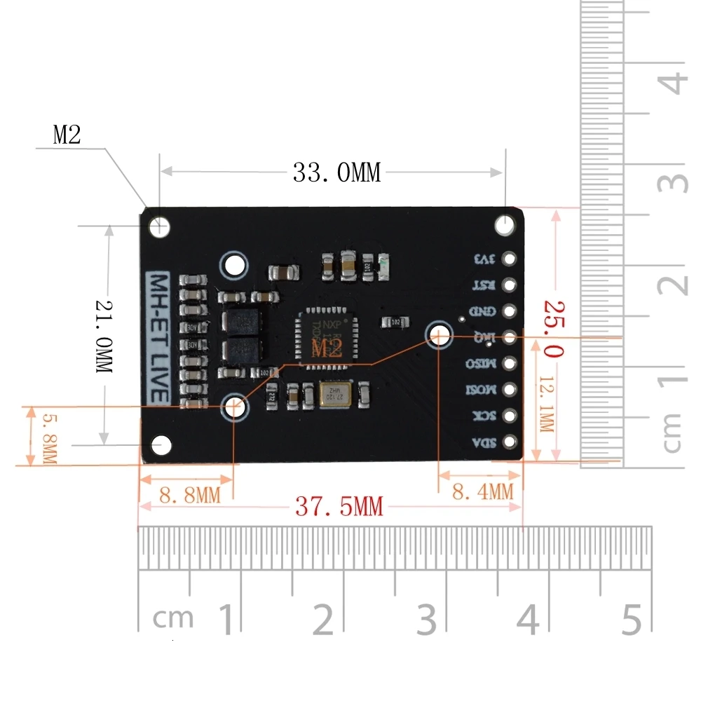 RC522 MINI Dimensions
