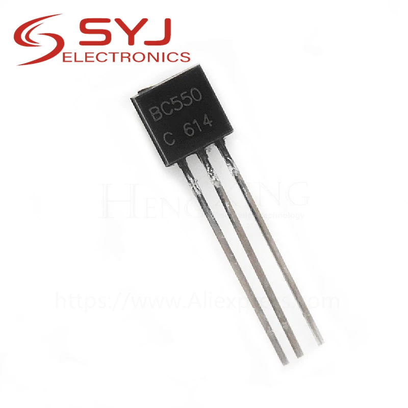 10 Transistor Bipolari NPN BC550C - Contenitore TO92, 45V, 100mA, 500mW, Per Riparazioni E Progetti Elettronici