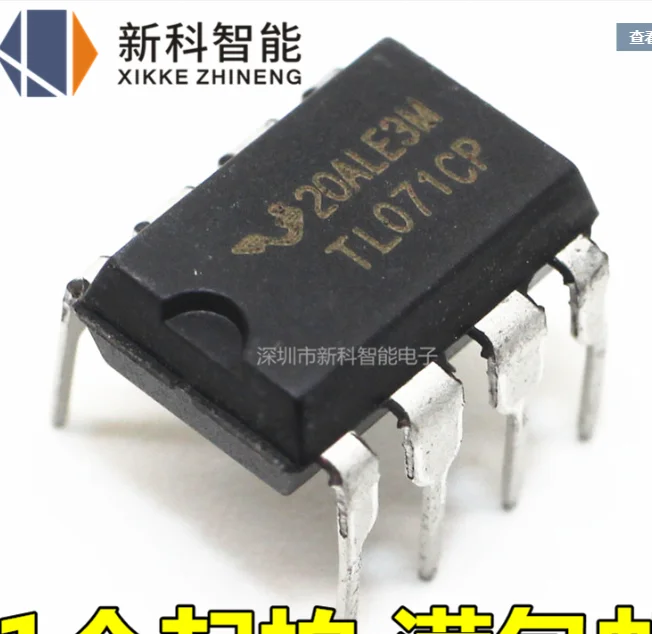 10 Pièces TL071CP DIP-8 - Amplificateur Opérationnel TL071 DIP8 - Pour Circuits électroniques, DIY, Réparation