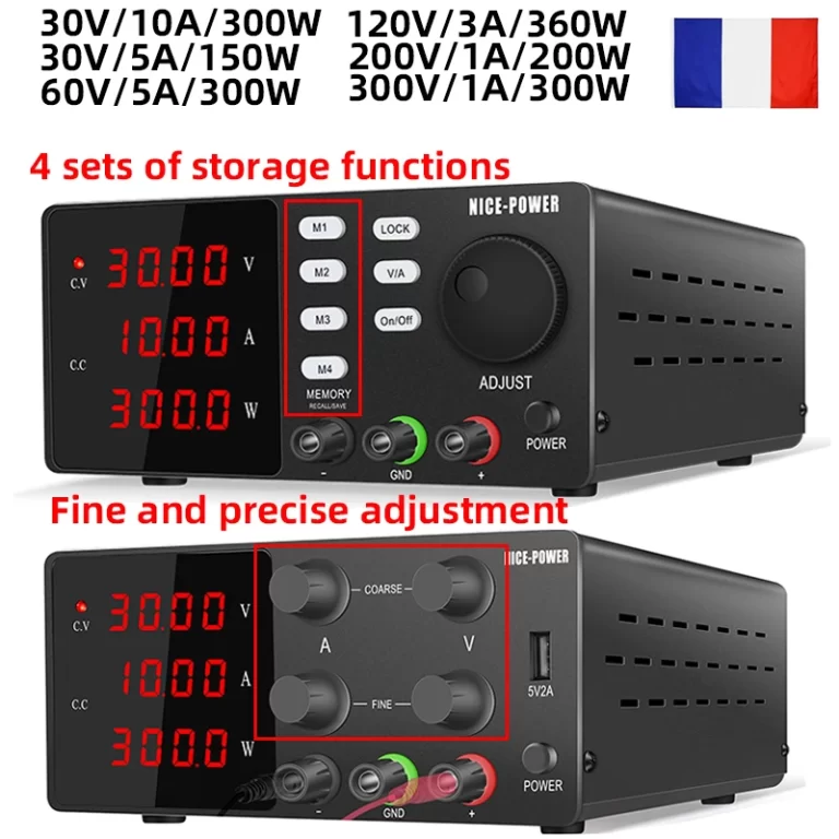 Alimentation De Laboratoire NPS1203W - Réglable AC/DC, 120V 3A 360W, Neuf