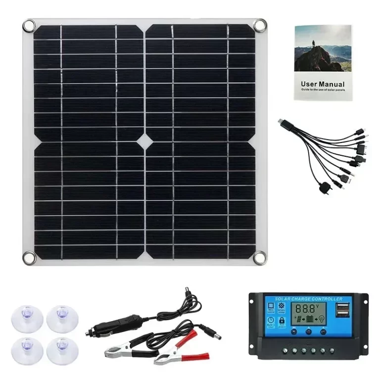 Panneau Solaire Portable 80W 12V - USB, Flexible, Monokristallin, étanche, Pour Camping/véhicule