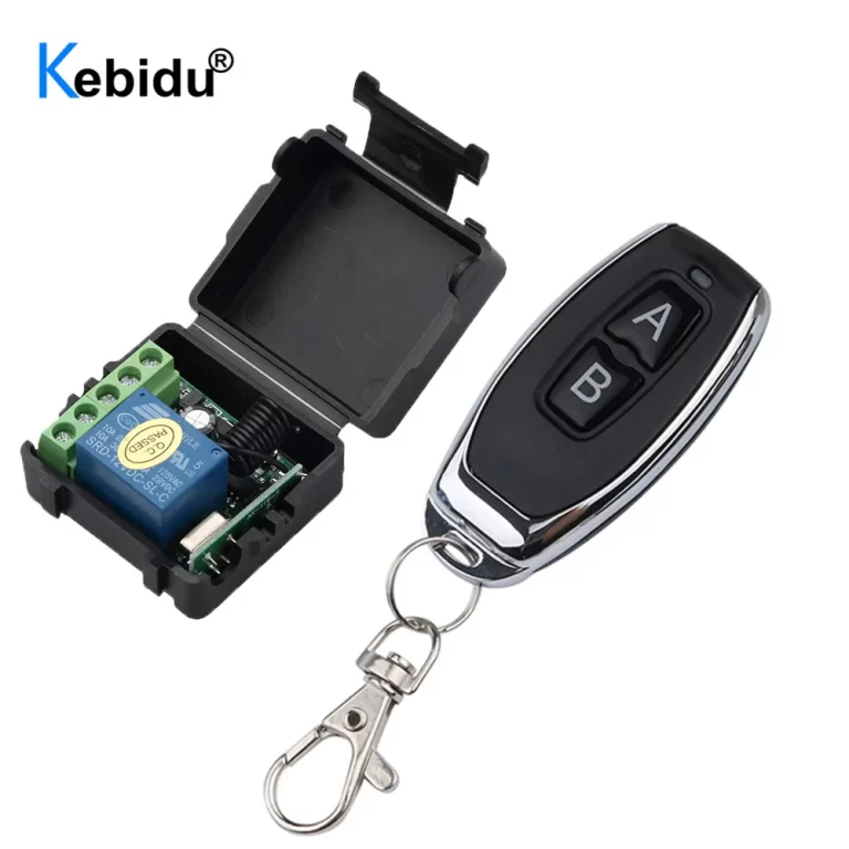 Kit Télécommande Sans Fil 433 MHz - 2 Récepteurs + 7 Télécommandes, 12V DC, 1 Canal, Pour Ouvrir Portes, Volets, Lumières