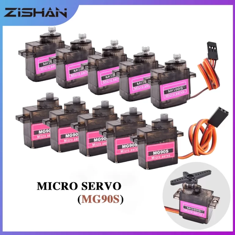 Micro Servomoteur 55g 90° - Pour Drone, Voiture RC, Arduino, Raspberry Pi - Inclus Bras Et Vis - Compatible Futaba/JR