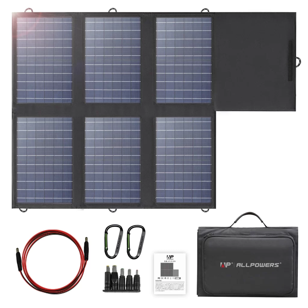 Panneau Solaire 60W JES Avec 2 Ports USB - Recharge Portable, Pliable