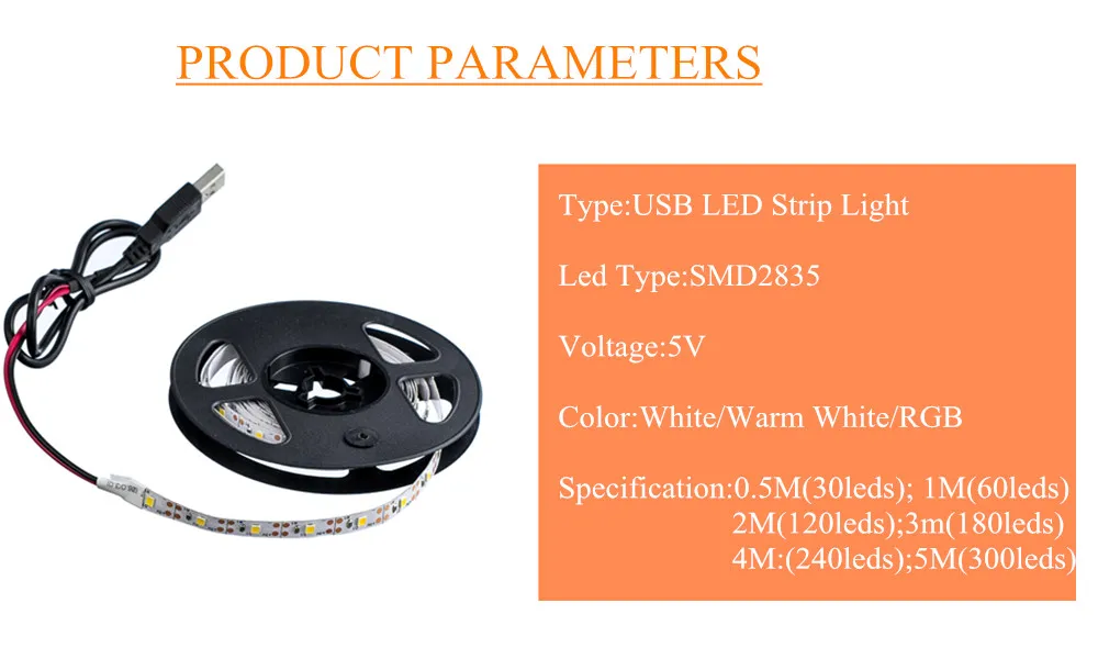 Bande lumineuse LED USB