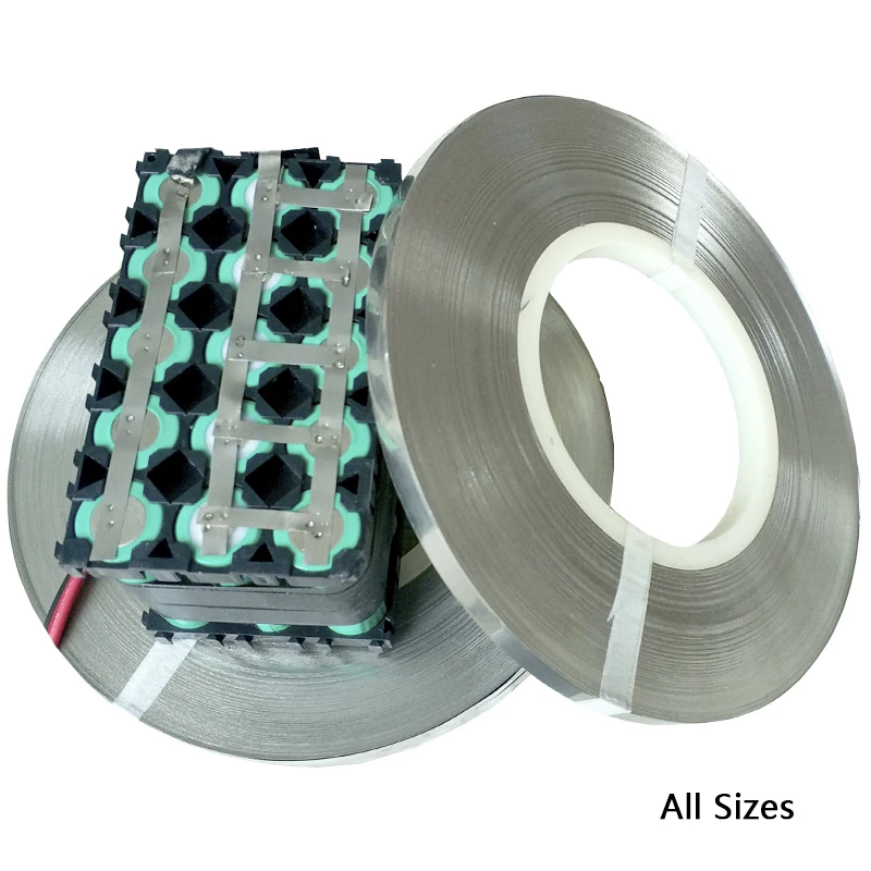 Bande De Nickel (Nichrome) 5 Mètres - Largeur 8 Mm, Épaisseur 0.25 Mm - Haute Conductivité Pour Batteries Lithium Et Appareils Électriques