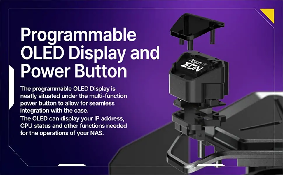 Argon EON Pi OLED display and power button