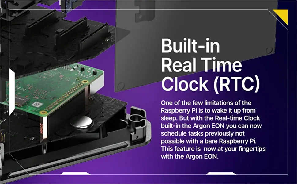 Argon EON Pi integrated RTC clock