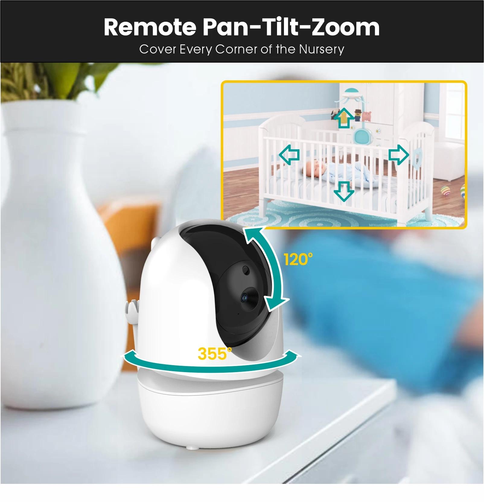 Babyphone vidéo sans fil