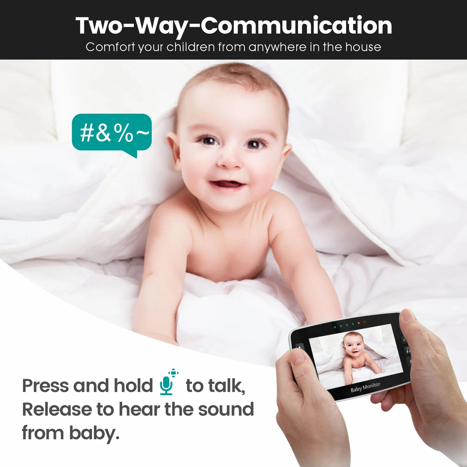 Babyphone vidéo sans fil