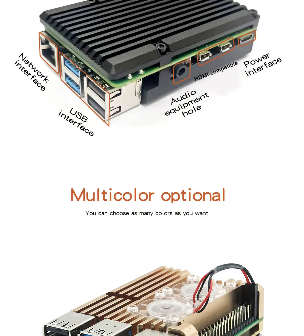 Image 6 du boîtier en métal pour Raspberry Pi 4