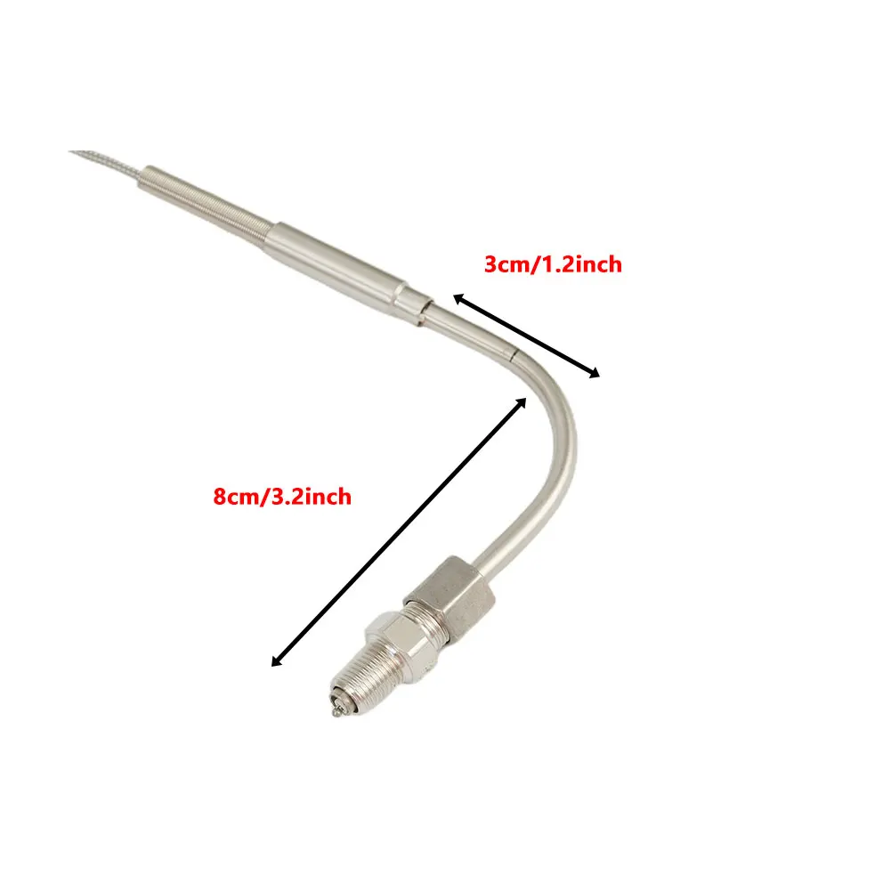 Capteur De Température EGT Type K - Sonde Acier Inox, Filetage 1/8" NPT, Longueur Câble 2M