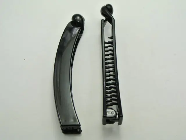 Pince à cheveux en plastique noir