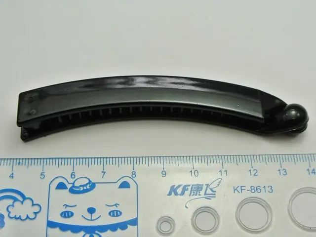 Pince à cheveux en plastique noir