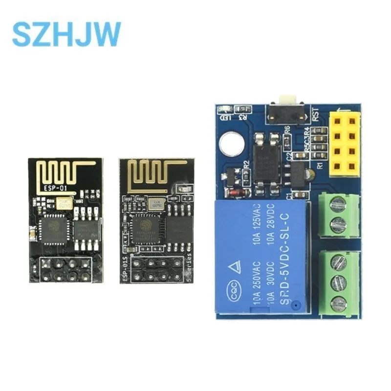 Module Relais ESP-8266 ESP-01 Pour Maison Connectée - 5V/12V, 1/2/4 Canaux - Smart Home DIY