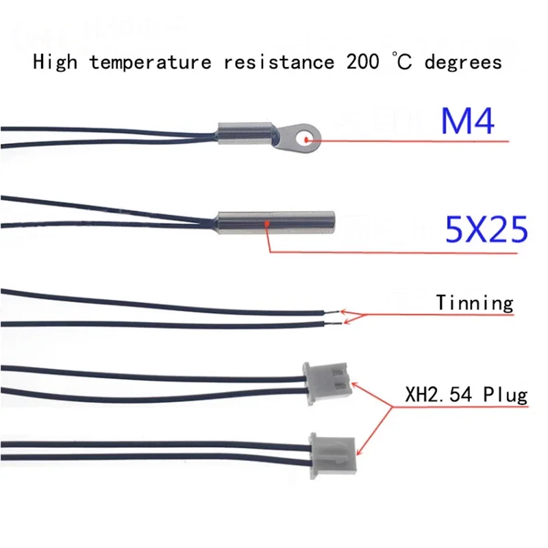 Lot De 5 Thermistances PTC (15P) - Capteurs De Température à Coefficient De Température Positif
