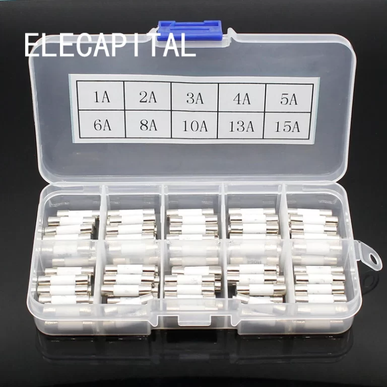 10 Fusibles Micro Lents 1A 250V - Pour Réparation électronique PCB - Fusible Lent Cylindrique DIP