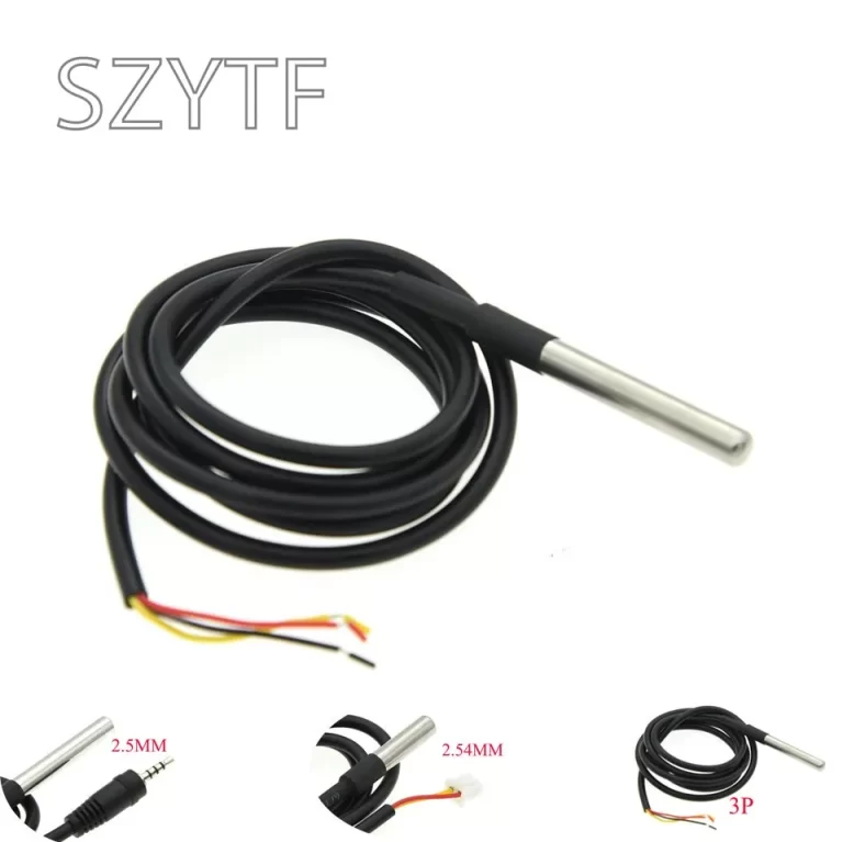 Sondes De Température NTC 100K - 2 Pièces - Câble 40 Cm, Tête Acier Inox M4 - Pour Thermomètre, Four, Climatiseur - Plage -30°C à +125°C