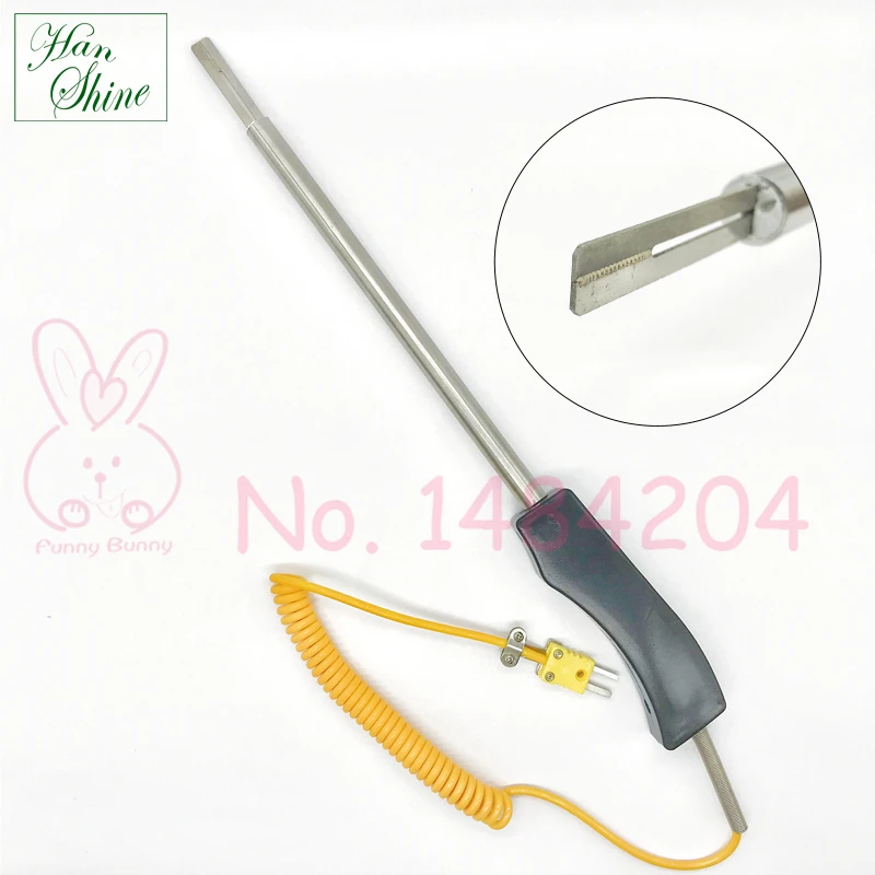Thermocouple Type K -100 à 1250°C, Sonde 50mm, Câble 1.5m Tressé Inox | Pour Régulateurs De Température, Four