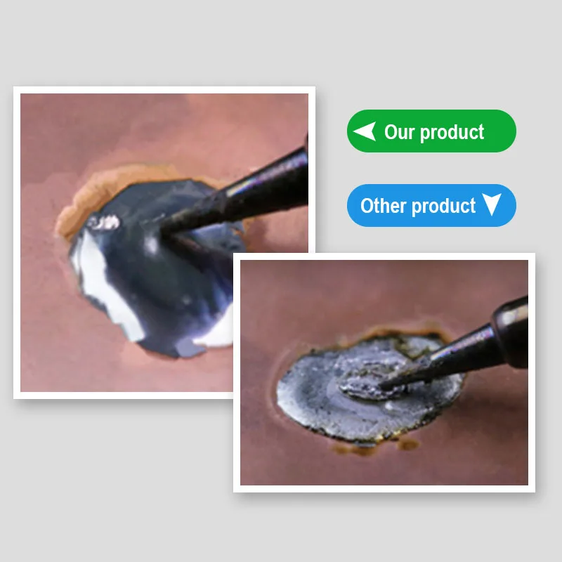 Comparaison de l'effet de soudage