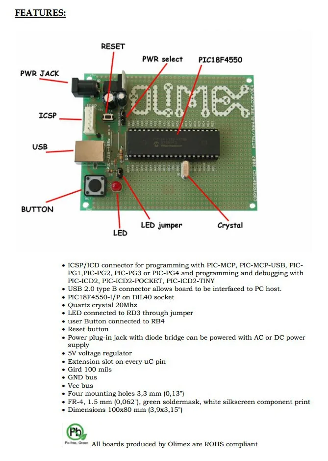 PIC-USB-4550 INFO
