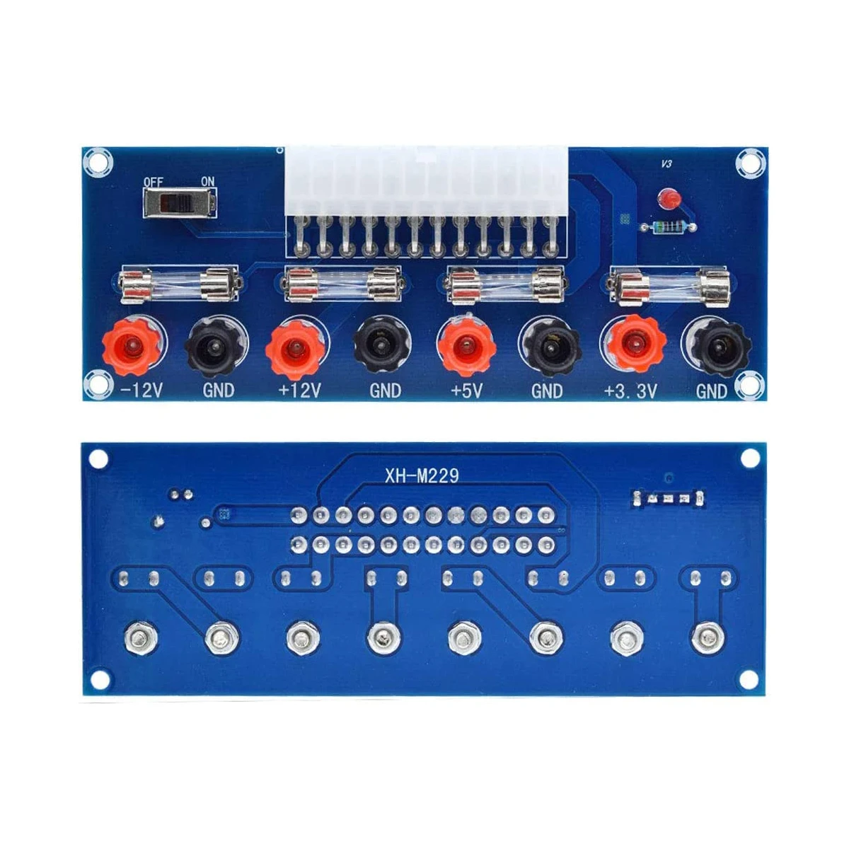 Carte Adaptateur Alimentation ATX Pour PC – Module De Sortie Avec Bornes à Broches – Alimentation Multiple 3.3V/5V/12V