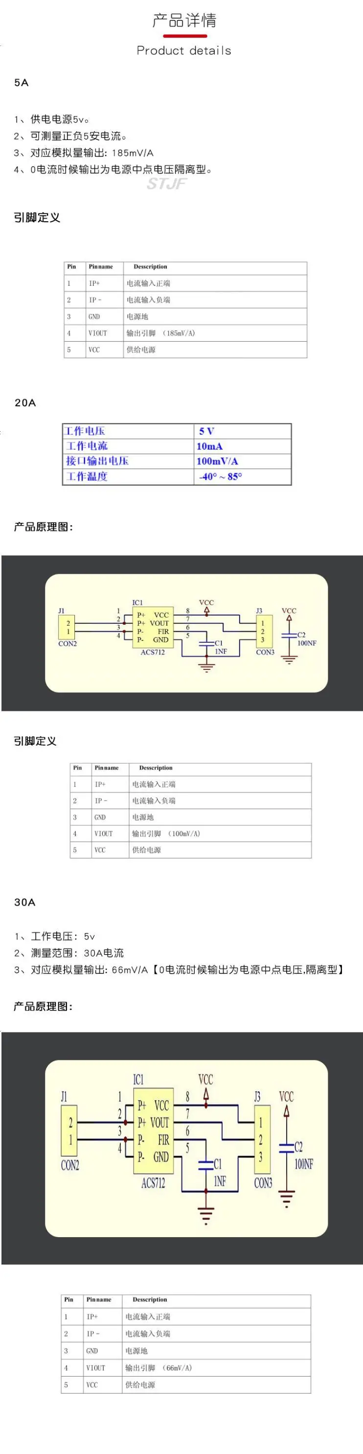 Image du capteur ACS712 5A