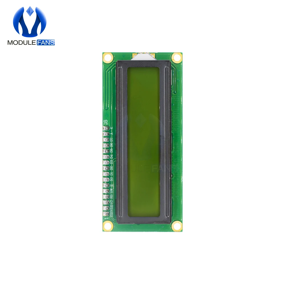 HOPP1602-Écran LCD 1602 Bleu Jaune Vert