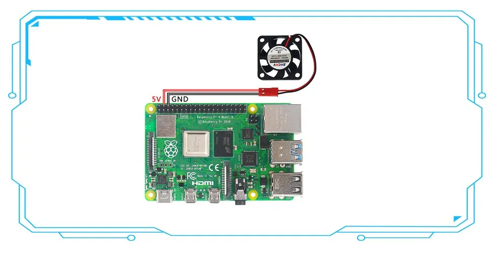 Image de la connexion du ventilateur