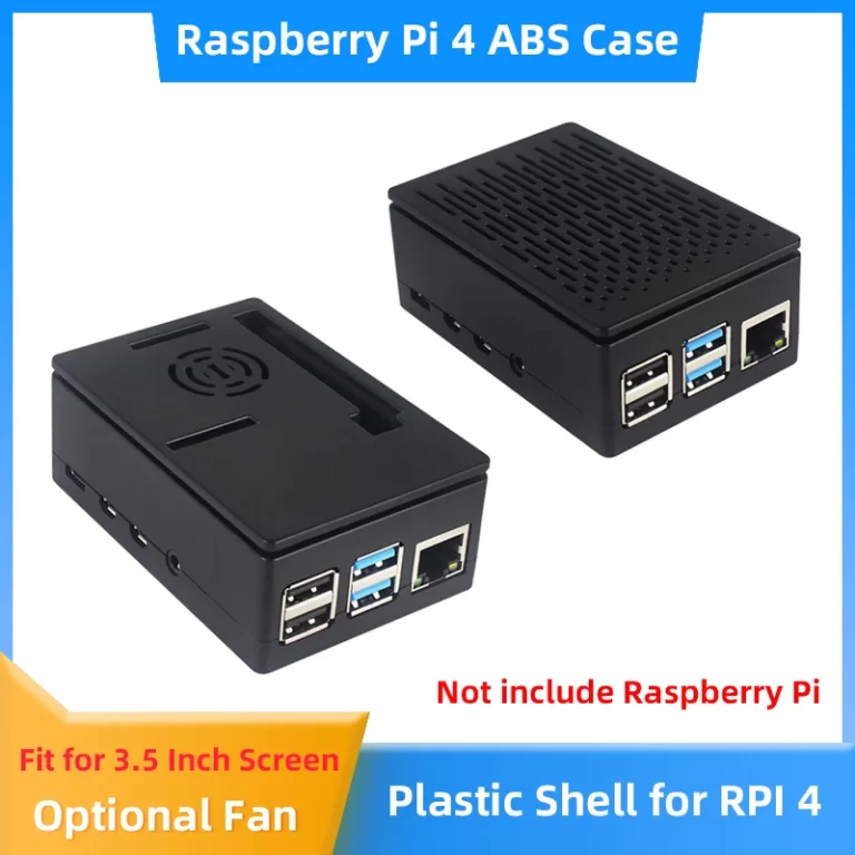 Rouge - Boîtier'affichage à écran tactile Raspberry Pi 4 modèle B, ABS