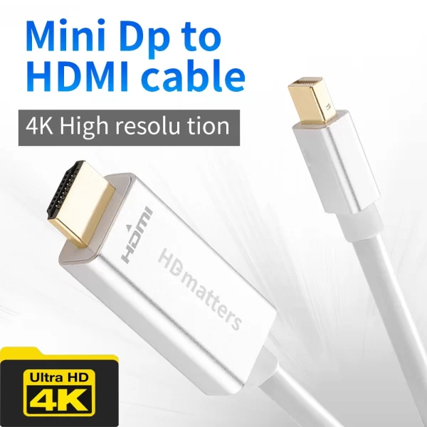 Cable Display Port 6ft (1.8m) Mini DisplayPort To DisplayPort 1.2 Cable - 4K X 2K UHD Mini DisplayPort To DisplayPort A Mini Pc Portable