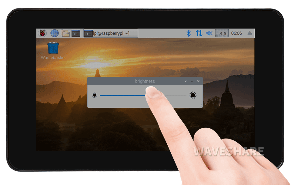 Luminosité réglable via logiciel