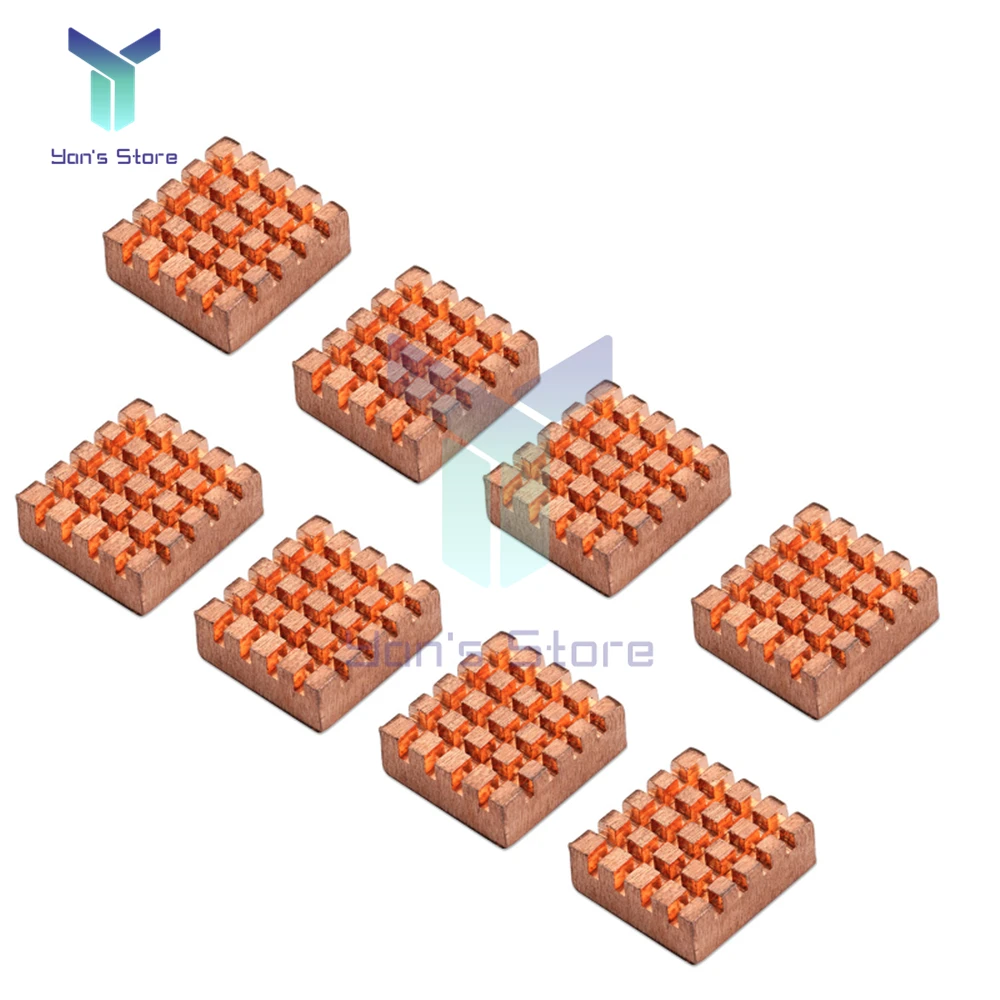 Lot De 10 Cales Thermiques En Cuivre - 15x15 Mm, épaisseurs De 0,3 à 2 Mm - Pour Ordinateurs Portables, Dissipateurs De Chaleur