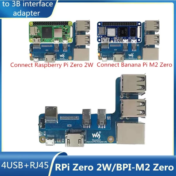 Raspberry Pi avec adaptateur et HUB USB - Test et Avis