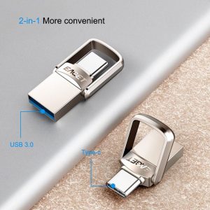 Clé USB en métal 32GB USB3.0 Type C pour PC et Smartphone
